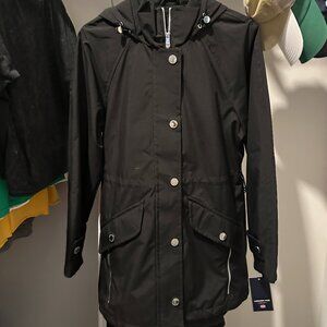 London Fog Women's Water resistant hooded Anorak Coat